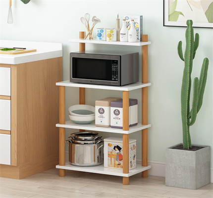 3-poziomowa drewniana półka kuchenna Baker Kitchen Microwave Rack