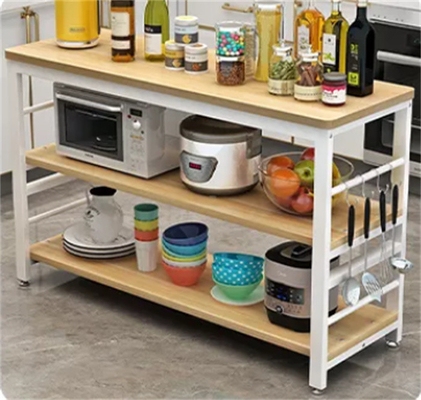 Metal Wood Kitchen Bakers Kuchenka mikrofalowa Organizer na blat 2 Tier