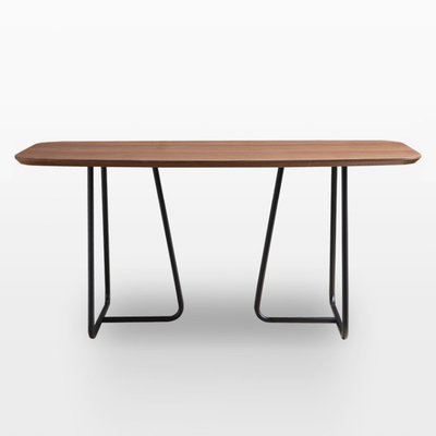 Nordic Reclaimed Wood Stół do jadalni dla 4 żelaznych ram