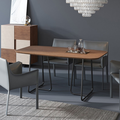 Nordic Reclaimed Wood Stół do jadalni dla 4 żelaznych ram
